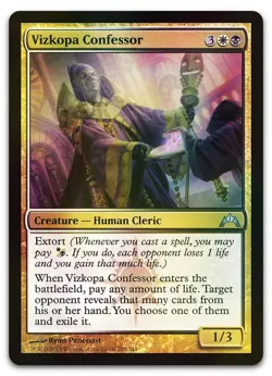 Vizkopa Confessor #205 (Foil) (NM) Gatecrash GTC Magic MTG - Image 1