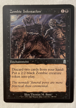 1x Zombie Infestation Odyssey MTG Magic the Gathering MP - Image 1