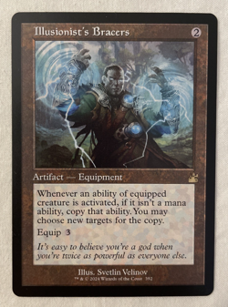 1x Illusionist's Bracers Retro Frame Ravnica Remastered MTG NM - Image 1