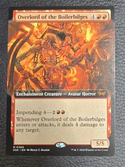 Overlord of the Boilerbilges (Extended Art) Duskmourn: House of Horror Magic MTG - Image 1