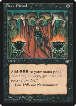 Magic the Gathering-Ice Age-Dark Ritual-#8-Common-LP - Image 1