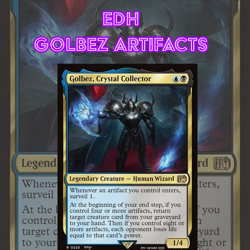 EDH - Golbez Artifacts, MTG Commander Deck, Bracket 2, Final Fantasy - Image 1