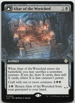 Altar of the Wretched Extended Art 22 Rare Commander: Lost Caverns NM MTG - Image 1