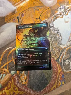 Reclamation Sage Borderless Foil MTG Foundations - NM - - Image 1