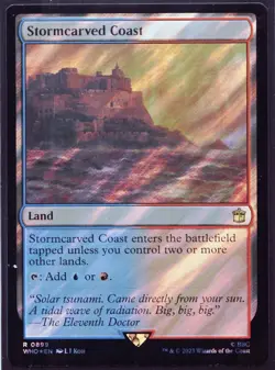 Stormcarved Coast - 899 Surge Foil - MTG Doctor Who - Image 1