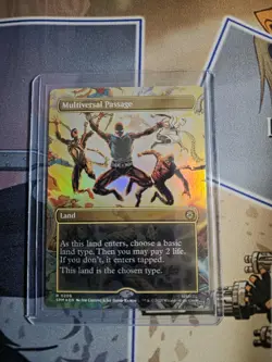 Magic The Gathering Multiversal Passage Borderless Marvel's Spider-Man Foil 206 - Image 1