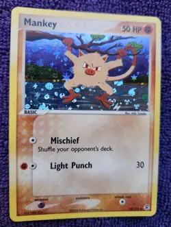 Mankey 38/112 FireRed & LeafGreen Reverse Holo Pokemon *NICE* - Image 1