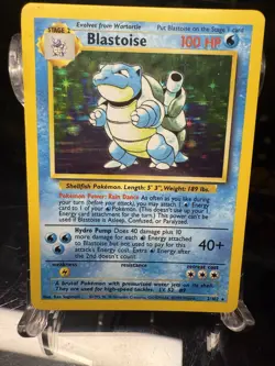 Blastoise 2/102 *Lightly Played* Base Set Holo Vintage Pokemon TCG - Image 1