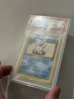 2000 POKEMON GAME PROMO WARTORTLE #63/130 WIZARD GOLD STAMP PSA 7 3 - Image 2
