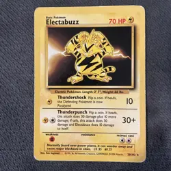 Electabuzz 20/102 Pokemon Base Set Unlimited Rare 1999 MP - Image 1
