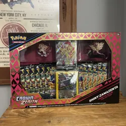 Pokemon Crown Zenith Shiny Zacian & Zamazenta Premium Figure Collection Box (2) - Image 2