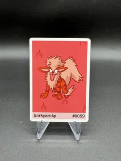 Arcanine - Barkyarcky #059 Pookiemoot Series 1 Custom Fan Art Pokemon - Image 1