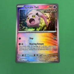 Pokemon TCG Prismatic Evolutions Scream Tail #42/131 Master Ball Holo Pattern - Image 1