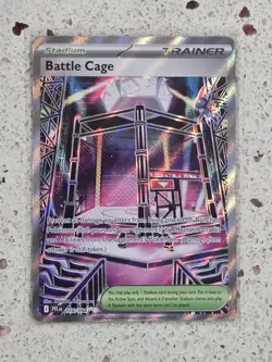 2025 Pokemon Phantasmal Flames Ultra Rare Full Art Holo Battle Cage 116/094 - Image 1