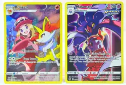 POKEMON Lot Of 2 BRAIXEN TG01/TG30 & MALAMAR TG03/TG30 Trainer Gallery - Image 1
