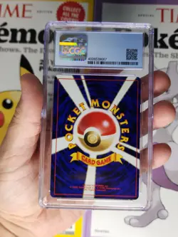 VINTAGE BAYLEEF #153 - 1999 Pokemon Japanese Neo Premium File - CGC 9 MINT - Image 2