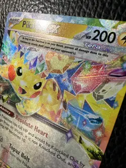 Pikachu ex Double Rare SV08: Surging Sparks 057/191 Pokemon PACK FRESH NM * - Image 2