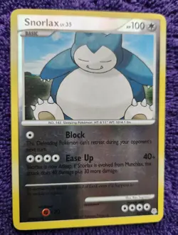 Snorlax 37/130 Diamond and Pearl Reverse Holo Rare Pokemon - Image 1