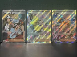 x3 Full Art Trainer Pokemon TCG Bundle Pack Fresh - Image 1