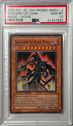 Yu-Gi-Oh! PSA 10 GEM-MT 'Sorcerer Of Dark Magic' MOV-EN002 ~MOVIE PROMO~ - Image 3