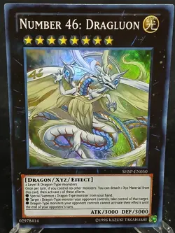 Yu-Gi-Oh! Number 46: Dragluon SHSP-EN050 SR MP - Image 1