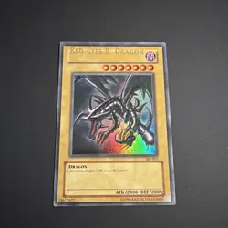 Yu-Gi-Oh SDJ-001 Red-Eyes B. Dragon Ultra Rare Name Shift/Bleed Misprint Error - Image 1