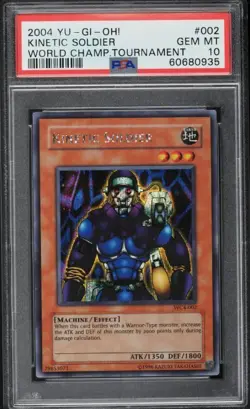 PSA10 GEM MINT KINETIC SOLDIER WORLD CHAMP TOURNAMENT 2004 YU-GI-OH! - Image 1