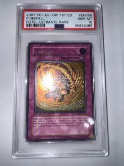 Yugioh Firewall FOTB-EN060 1st Edition Ultimate Rare PSA 10 - Image 1