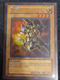 Yugioh Elemental Hero Sparkman YSD-ENS01 Limited Ultra Rare MP - Image 1