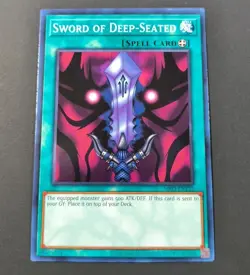 Yu-Gi-Oh! Metal Raiders Sword Of Deep-Seated Common Spell Card MRD-EN132 NM - Image 1