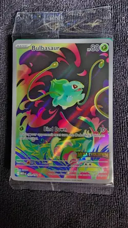 Bulbasaur 133/132 Stamped Mega Evolution Promo SEALED Pokemon Card - Image 1