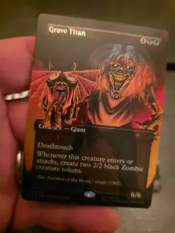 Iron MAIDEN Magic Grave Titan Foil Secret Lair R 2188 Sld En Mtg Tcg Card - Image 2