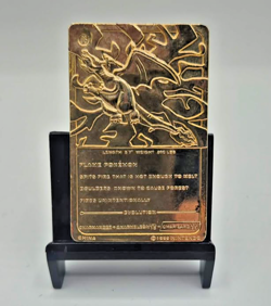 🔥 1999 Pokemon Burger King Charizard 23K Gold Plated Card - RARE! - Image 2