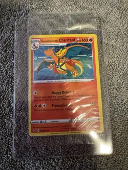Pokemon Special Delivery Charizard Promo Card SWSH075 Sword & Shield Promo - Image 1