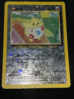 Pokemon TCG Togepi Southern Islands 4/18 Reverse Holo Card - Image 3