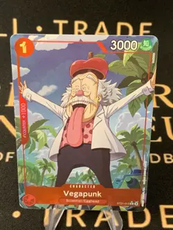 One Piece TCG CCG Vegapunk Alt Art ST21-013 English Card - Image 1