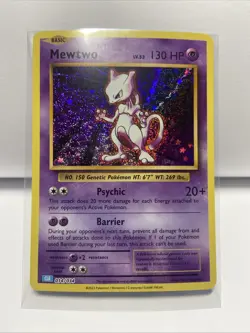 Pokemon Mewtwo TCG Classic Collection Holo Card CLB 014/034 - Image 1