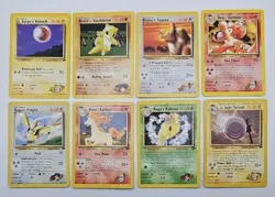 Pokemon Card ALL Vintage WOTC VTG 8 Cards Gym Heroes Mixed Lot HP/DMG - Image 1