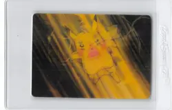 POKEMON PIKACHU RARE PIKA-0018D/DVD VIZ VIDEO PROMO CARD 3D LENTICULAR MP/HP - Image 1