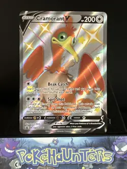 Pokemon Card Cramorant V SWSH086 SWSH Black Star Promo Near Mint - Image 1