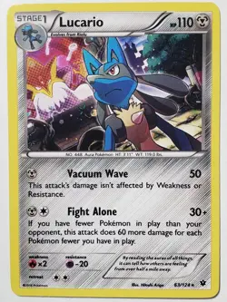 COSMOS HOLO Lucario 63/124 EXCLUSIVE XY Fates Collide Pokemon Card Hitoshi Ariga - Image 1