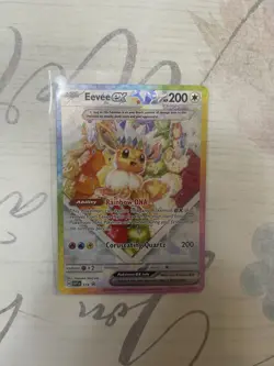 Pokemon TCG Eevee EX 174 Prismatic Evolutions Black Star Promo Card - Image 1