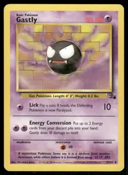 Gastly 1999 Fossil WOTC Vintage Pokemon Card 33/62 (LP-NM) - Image 1