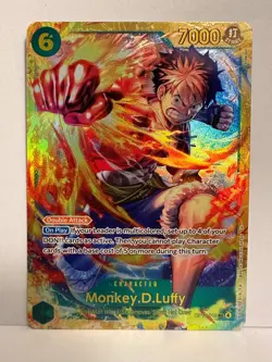 ONE PIECE Card Game Monkey D Luffy OP13-118 SEC EN Green 6c 7000 NM - Image 1