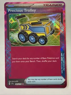 Precious Trolley 185/191 SV08: Surging Sparks ACE SPEC Pokemon Card - Image 1