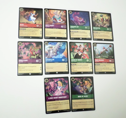 Disney Lorcana Theme Lot - Alice in Wonderland Theme Lot of 10 Cards - Image 1