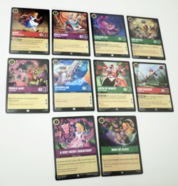 Disney Lorcana Theme Lot - Alice in Wonderland Theme Lot of 10 Cards - Image 2