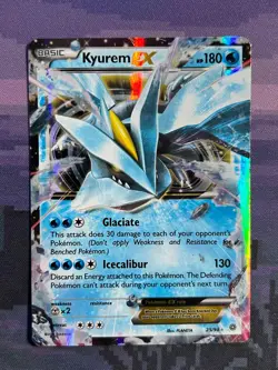 Kyurem EX 25/98 Pokemon Ancient Origins Rare EX Moderately Played Card MP 1 - Image 1