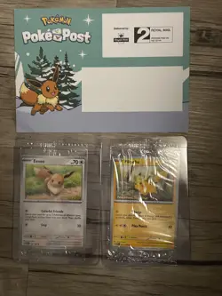 Pokemon Pikachu Eevee Together Cards Pokepost Promo Pokemon cards sealed - Image 1