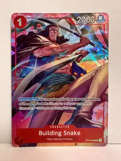 ONE PIECE Card Game Building Snake OP09-008 UC EN Red 1c 2000 NM - Image 1